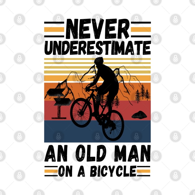 never underestimate an old man on a bicycle by JustBeSatisfied