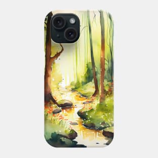 A Lush Forest on a Beautiful Sunny Summers Day Phone Case