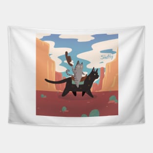 Cowboy Cats Tapestry