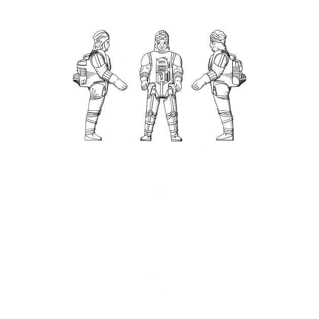 Space Suit Drawing