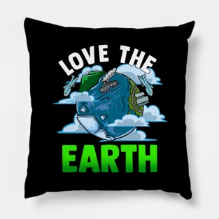 Love The Earth Hipster Cute Hippie Mother Earth Pillow