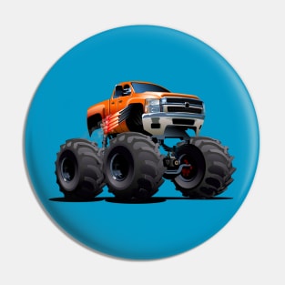 Cartoon monster truck Pin