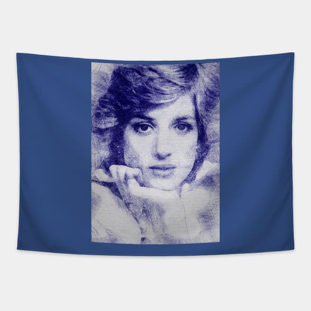 diana princess Tapestry by pucil03