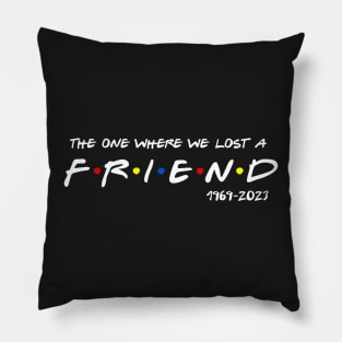 Matthew Perry Rip, The one where we lost a friend Pillow