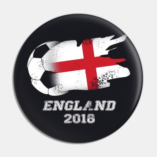 England 2018 Soccer Championship Football Pin