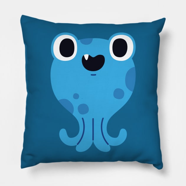 big eyed monster Pillow by Leap Arts