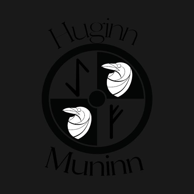 Huginn and Muninn Shield by GrafDot