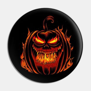 Halloween Jack-o-Lantern | Spooky Pumpkin Decoration Pin