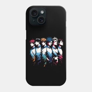 School Soccer Club Squad Anime Manga Manwha Husbando Otaku Phone Case