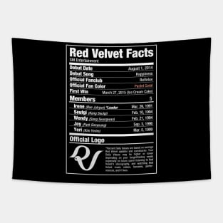 Red Velvet Nutritional Facts Tapestry