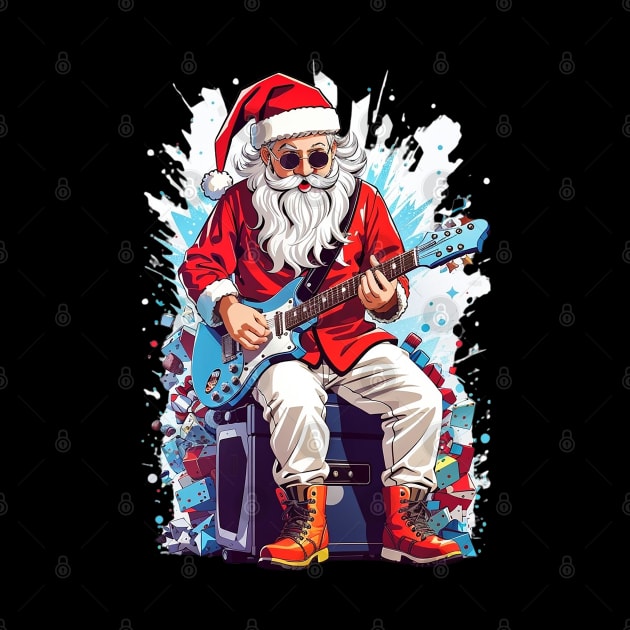 Santa Claus Playing Guitar by Electric Tone