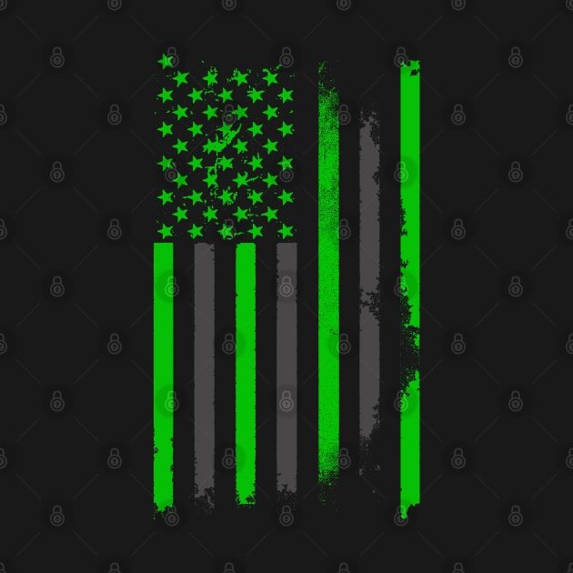 Green US Flag by Etopix