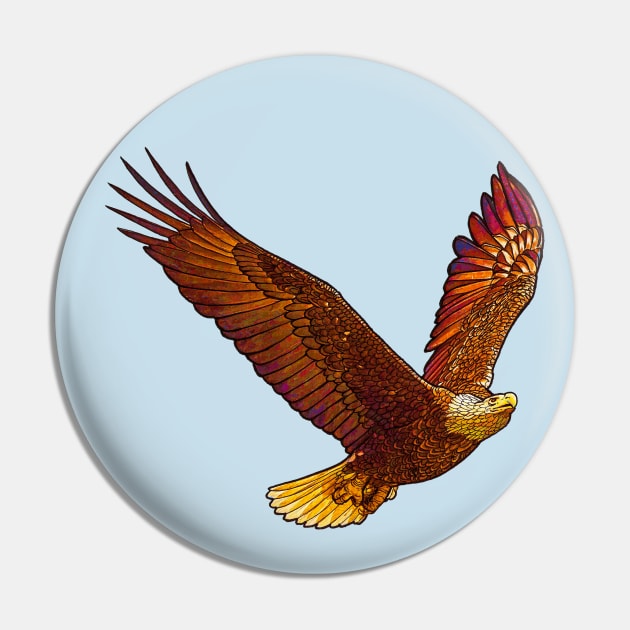 The American Eagle Pin by AlcantaraArt