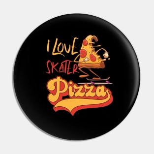 I Love Pizza Skater Pin