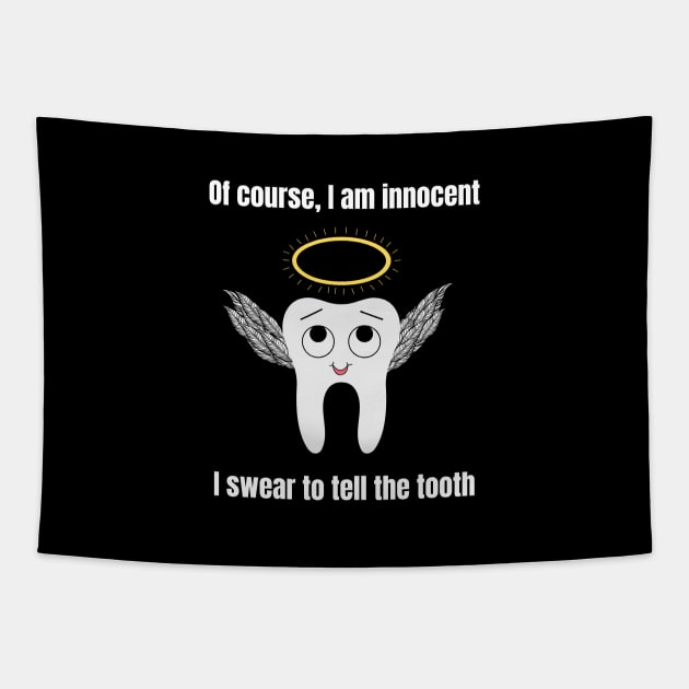 Angelic tooth Tapestry by InspiredCreative