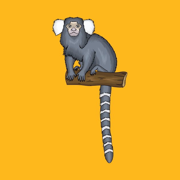 Common marmoset cartoon illustration by Cartoons of fun