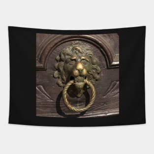 A Lion at the Door Tapestry