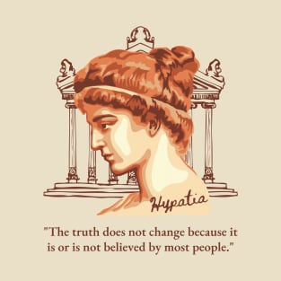 Hypatia of Alexandria Portrait and Quote T-Shirt