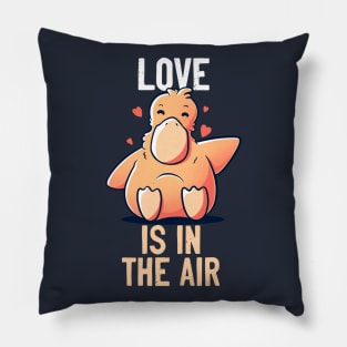 Love Is In The Air Funny Cute Duck Gift Pillow