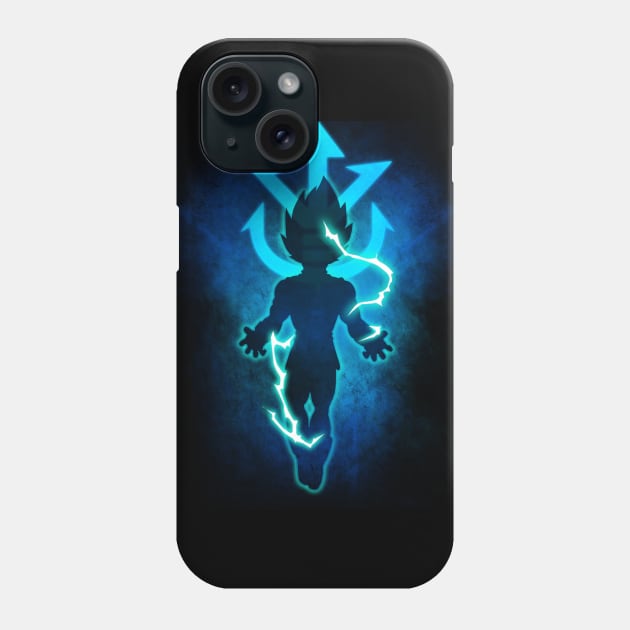 Vegeta Super Saiyan Blue T-Shirt Phone Case by Vibsz