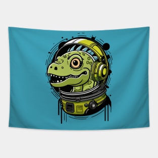 Astronaut Dinosaur Tapestry