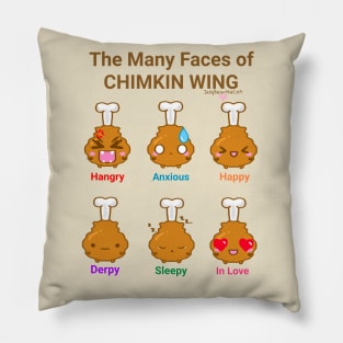 Chimkins many faces Pillow