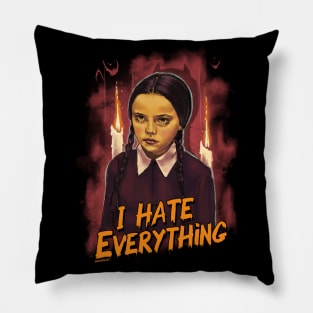 I Hate everything by BwanaDevilArt Pillow