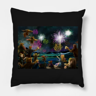 Fireworks In Oxboar Pillow