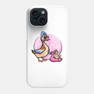 Swimming with ducks Phone Case