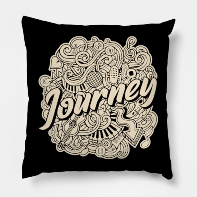 Journey - Vintage Pillow by graptail