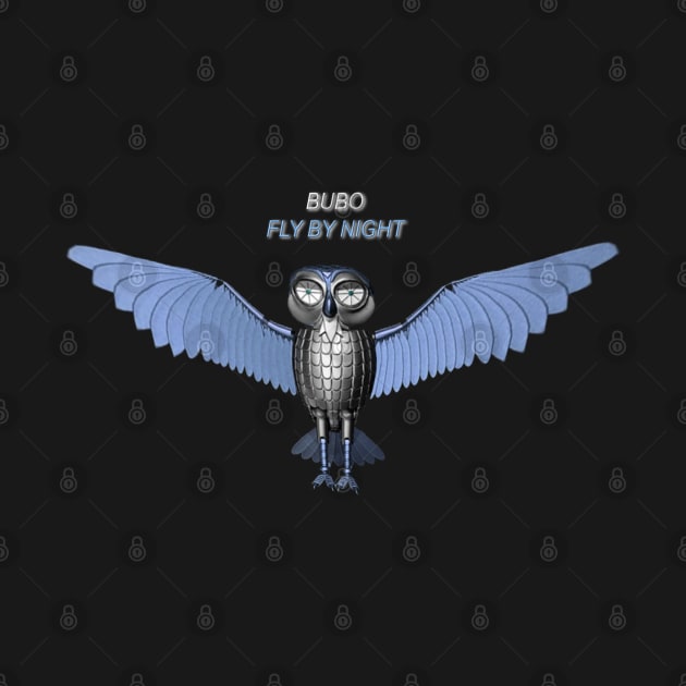 Bubo - Fly By Night - No BG by RetroZest