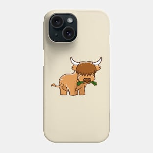 Cute Scottish highland cow Phone Case