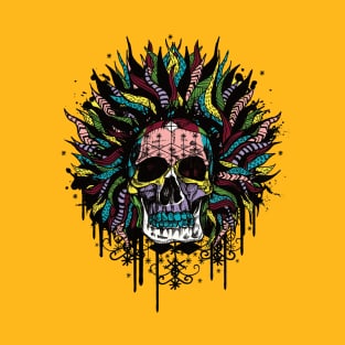 Magical Voodoo Skull Warrior T-Shirt