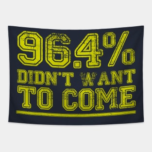 96.4% Didn't want to come Tapestry