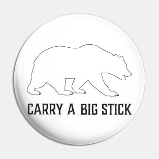 Big Stick Bear Outline Pin