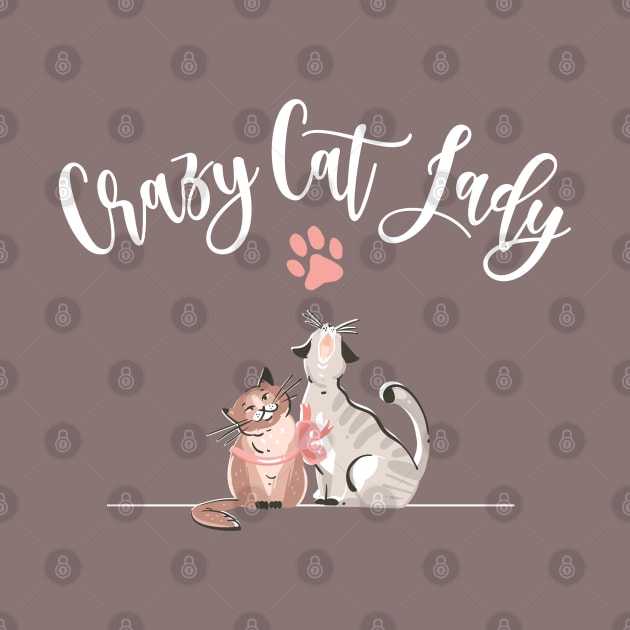 Crazy Cat Lady Funny by figandlilyco