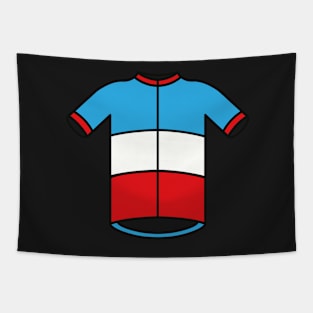French Cycling Jersey Pattern Tapestry