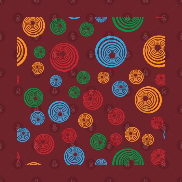 striped circle seamless pattern perfect for background or wallpaper by maricetak