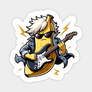 Banana Rockstar Riffs - Electric Guitar Magnet