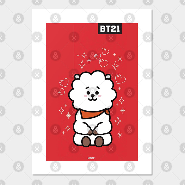 Bt21 Phone Case Rj Bt21 Bts Posters And Art Prints Teepublic