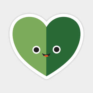 Green Love Nature Heart Magnet