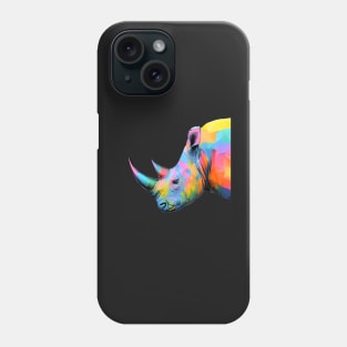 A Rhino of Many Colors Phone Case