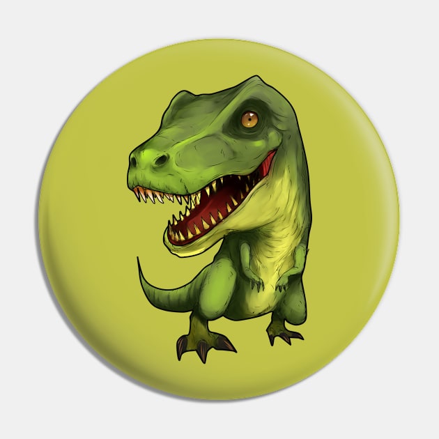 Tyo the Tyranosaurus Pin by URBAN SCARY