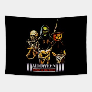 Halloween III: Season of the Witch Tribute T-Shirt - Silver Shamrock Edition" Tapestry