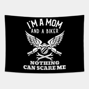 Mom and Biker Tapestry