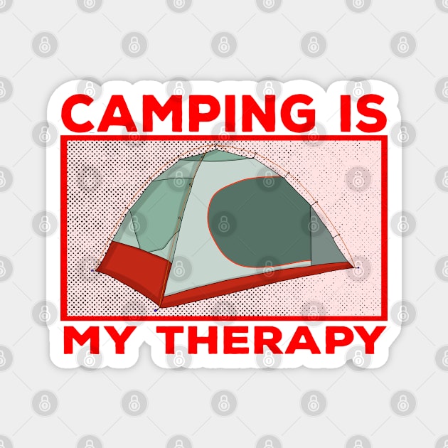 Camping is My Therapy Magnet by DiegoCarvalho