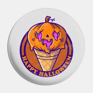 happy halloween ice cream Pin