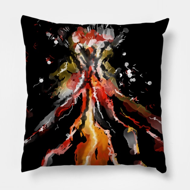 Volcano Pillow by ArtKsenia