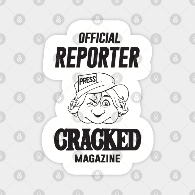 Cracked Reporter Magnet by Chewbaccadoll