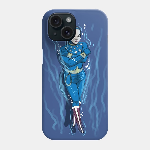 super retro diving suit Phone Case by quint